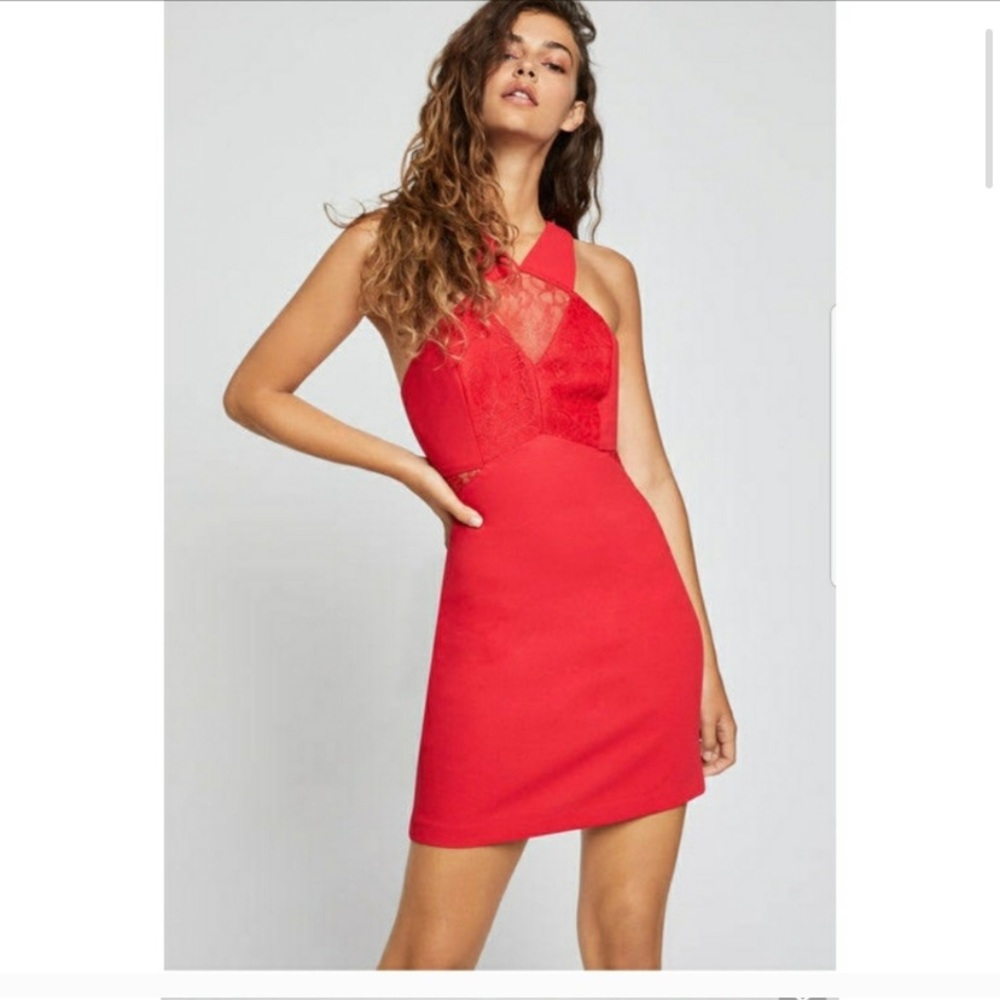 NWT BCBGeneration Red Halter Dress